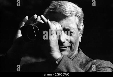 Portrait of the Romanian artist Ion Pacea (1924-1999). Approx. 1979. Stock Photo