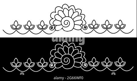 Ornamental Indian Henna Seamless Borders Vector Set for Ethnic D Stock  Vector by ©tatianazaets.gmail.com 100915754