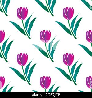 Abstract Floral design concept of indian folk art isolated on white background is in Seamless pattern Stock Vector
