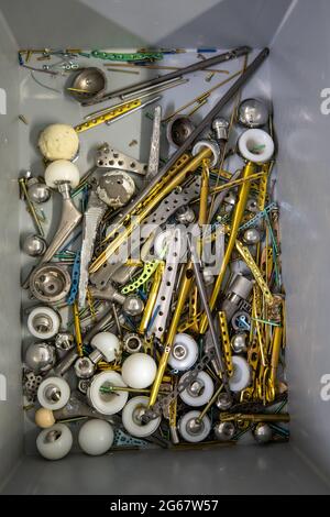 a box of explanted surgical implants Stock Photo - Alamy