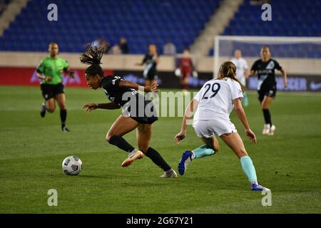 Margaret Purce (23 Gotham FC) getting fouled during the National Women ...