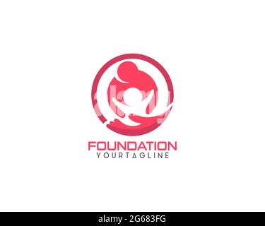 Heart vector symbol. Valentines day ribbon logotype. Abstract line medical health logo icon design. Stock Vector