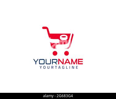 Hockey logo icon sign badge Puck hockey stick symbol label Sport winter emblem competition Modern creative abstract design ice style Fashion print clo Stock Vector