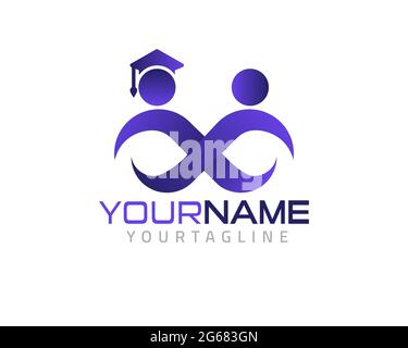 education logo icon design, vector illustration Stock Vector