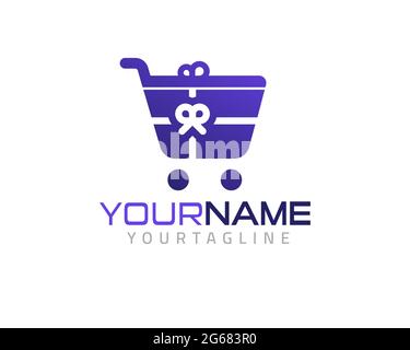 Gift Shop Logo Symbol Template Design Vector, Emblem, Design Concept, Creative Symbol, Icon Stock Vector