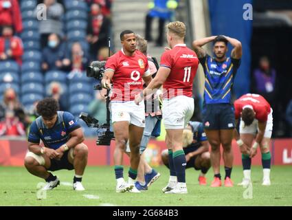 BT Murrayfield .Edinburgh.Scotland UK. 26th June-21 1888 Cup match between the British & Irish Lions and Japan Pictured during match  British & Irish Stock Photo