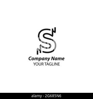 Awesome s Letter Logo Abstract Vector Design.EPS 10 Stock Vector