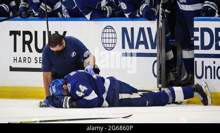 Jan Rutta Lightning Lightning defenseman Jan Rutta remains down after a hit to the head by ...