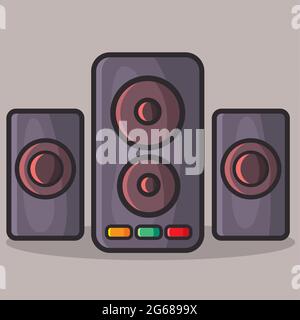 speaker active vector illustration in flat style Stock Vector