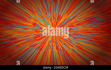 Energy background with rays. Speed and sport banner. Explosion star poster. Vector element Stock Vector