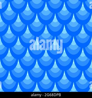 Fish skin vector background with scale pattern. Mermaid seamless pattern. Pastel fishscale. Vector illustration Stock Vector