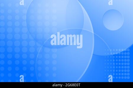 Abstract geometric screen saver with circles and halftone. Vector illustration Stock Vector