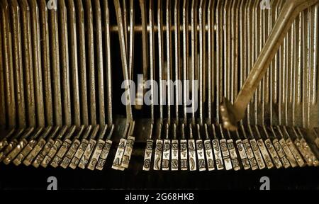 typewriter vintage items close up Stock Photo