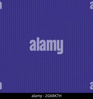 knitted background blue pattern surface solid color Stock Vector
