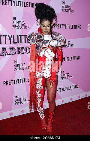 LOS ANGELES, CALIFORNIA, USA - JULY 03: Singer/songwriter Teyana Taylor arrives at PrettyLittleThing Madhouse Presented By Teyana Taylor held at WISDOME Los Angeles on July 3, 2021 in Los Angeles, California, United States. (Photo by Xavier Collin/Image Press Agency) Stock Photo