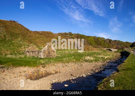 The small harbour at Latheronwheel on the coast of Caithness, Scottish Highlands, UK Stock Photo