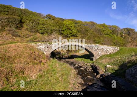 The small harbour at Latheronwheel on the coast of Caithness, Scottish Highlands, UK Stock Photo