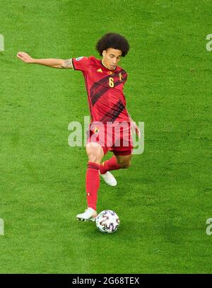 Axel WITSEL, Belgium Nr.6  in the quarterfinal match BELGIUM - ITALY 1-2 at the football UEFA European Championships 2020 in Season 2020/2021 on July 02, 2021  in Munich, Germany. © Peter Schatz / Alamy Live News Stock Photo