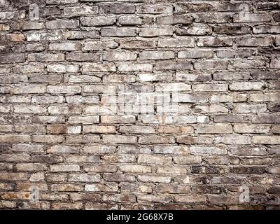 Seamless red brick wall background.Old red brick grunge wall background. Stock Photo