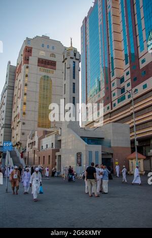 Masjid al-Jinn in Mecca. Real life in Mecca - Saudi Arabia: 27 August 2018 Stock Photo