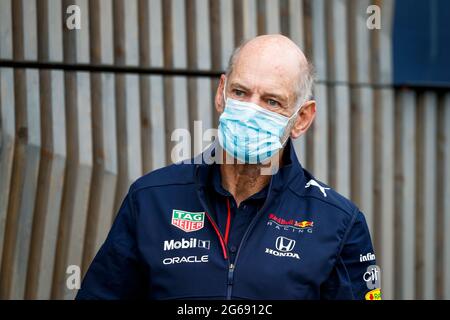 Adrian Newey (GBR, Red Bull Racing), F1 Grand Prix of Austria at Red Bull Ring on July 2, 2021 in Spielberg, Austria. (Photo by HOCH ZWEI) Stock Photo