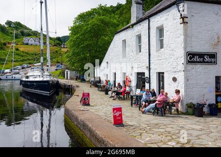 CRINAN ARGYLL & BUTE, SCOTLAND, UK, MAY 30. View of Crinan in Argyll ...