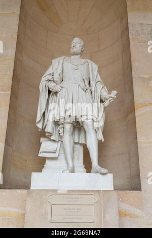 François Ier King of France at the Palace of Versailles in France Stock Photo