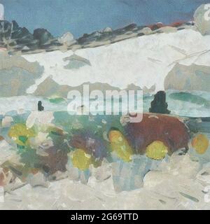 Expressionistic landscape artwork Stock Photo