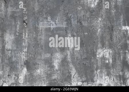 Gray worn out metallic wall grunge background or texture Stock Photo