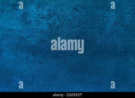 Blue plastered wall grunge texture or background Stock Photo