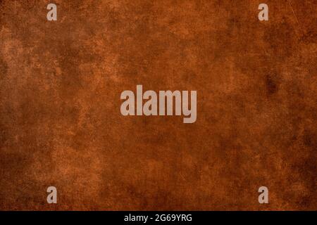 Old rusty orange wall grunge background or texture Stock Photo
