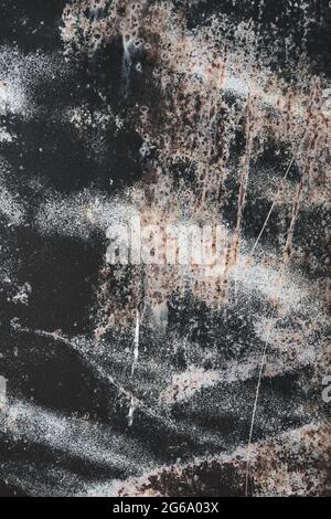 Old worn corroded metal plate grunge background or texture Stock Photo