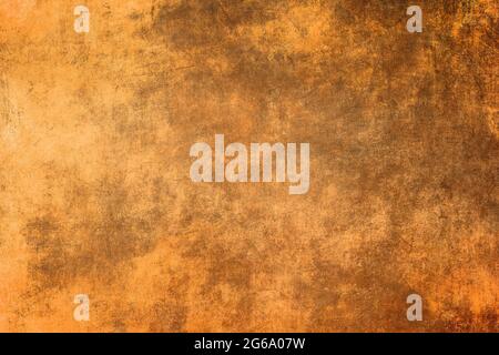 Bronze colored stucco wall grunge rusty background or texture Stock Photo