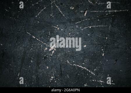 Old black wall grunge background or texture Stock Photo