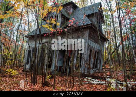 Abandonned train station in the White mountains Stock Photo