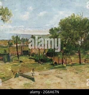 Expressionistic landscape artwork Stock Photo