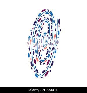 Galactic space nebula. Milky Way. Andromeda. Colorful vector isolated hand drawn illustration Stock Vector