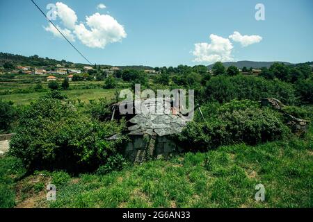 An abandoned building in the countryside, Portugal. Stock Photo