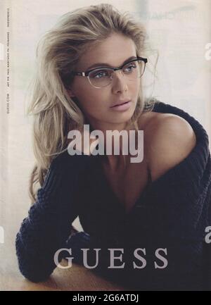 poster advertising GUESS with Megan Williams and Alexandria Morgan in ...