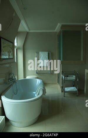 Hotel Sacher room bathroom Stock Photo