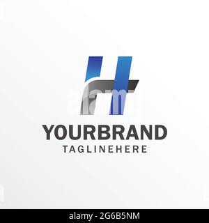 H Letter Logo Design Template. Modern Letter Logo With Vector Illustration Stock Vector