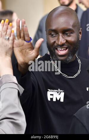 Creative Director Virgil Abloh with guests after the Off-White