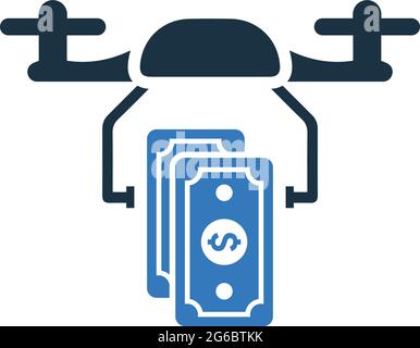 A drone icon isolated on a white background Stock Vector Image & Art ...
