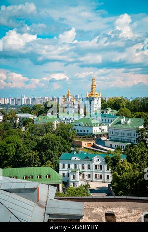 Churches and buildings of the Pechersk Lavra (Monastery of the Caves) in Kyiv, Ukraine Stock Photo