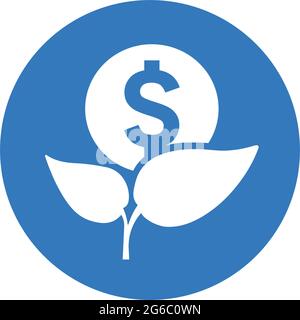 Startup, plant, ecology icon - Simple editable vector EPS file. Stock Vector