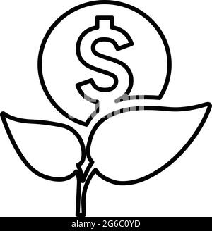 Startup, plant, ecology icon - Simple editable vector EPS file. Stock Vector