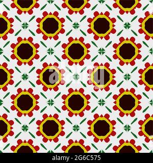 Seamless pattern with multicolored shapes Stock Vector