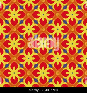 Seamless pattern with multicolored shapes Stock Vector