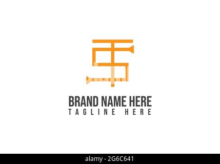 ST letter logo design and vector template design Stock Vector