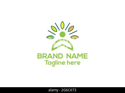 Yoga logo design and vector template design Stock Vector